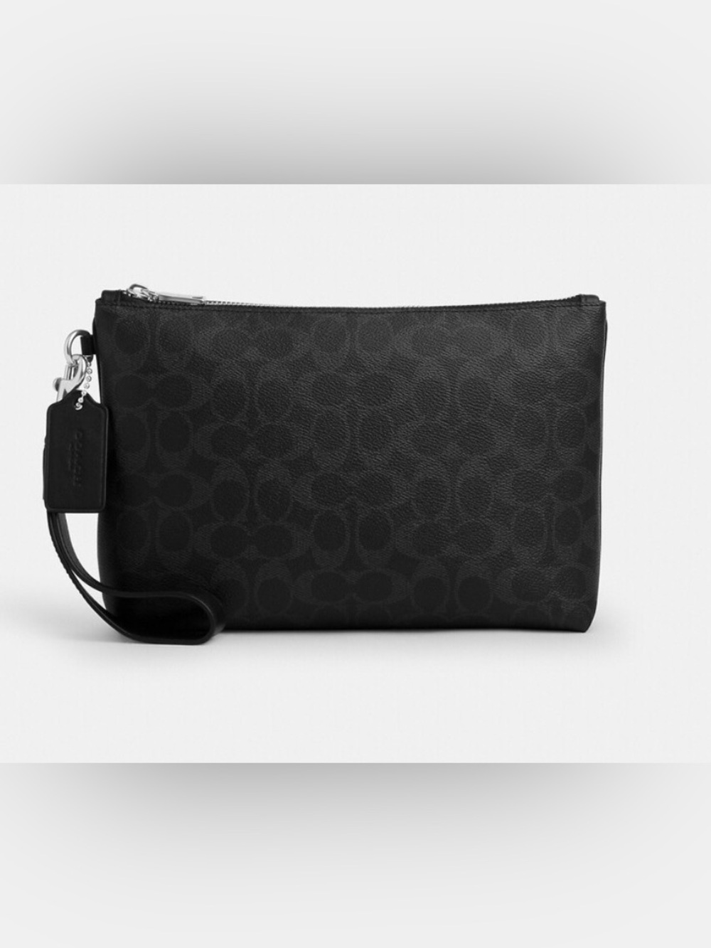 Coach Men's Pouch In Signature monogram Canvas